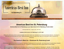 Tablet Screenshot of americasbestinnstpetersburg.com